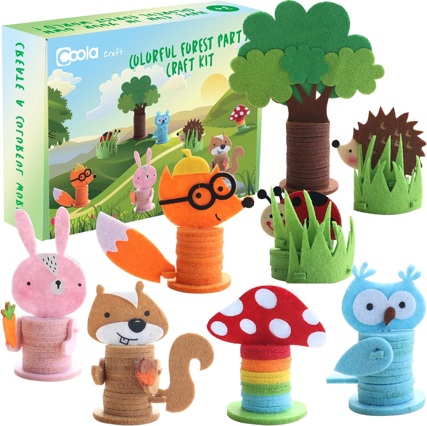 Coola Crafts for Kid Ages 4-8, 8PC Toddler Crafts, Animal Craft Kit In –  COOLACRAFTSDIRECTUSA